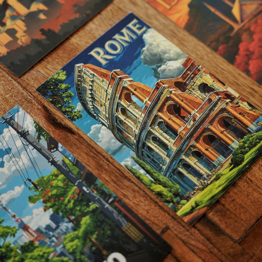 Postcards of the World - Set of 8